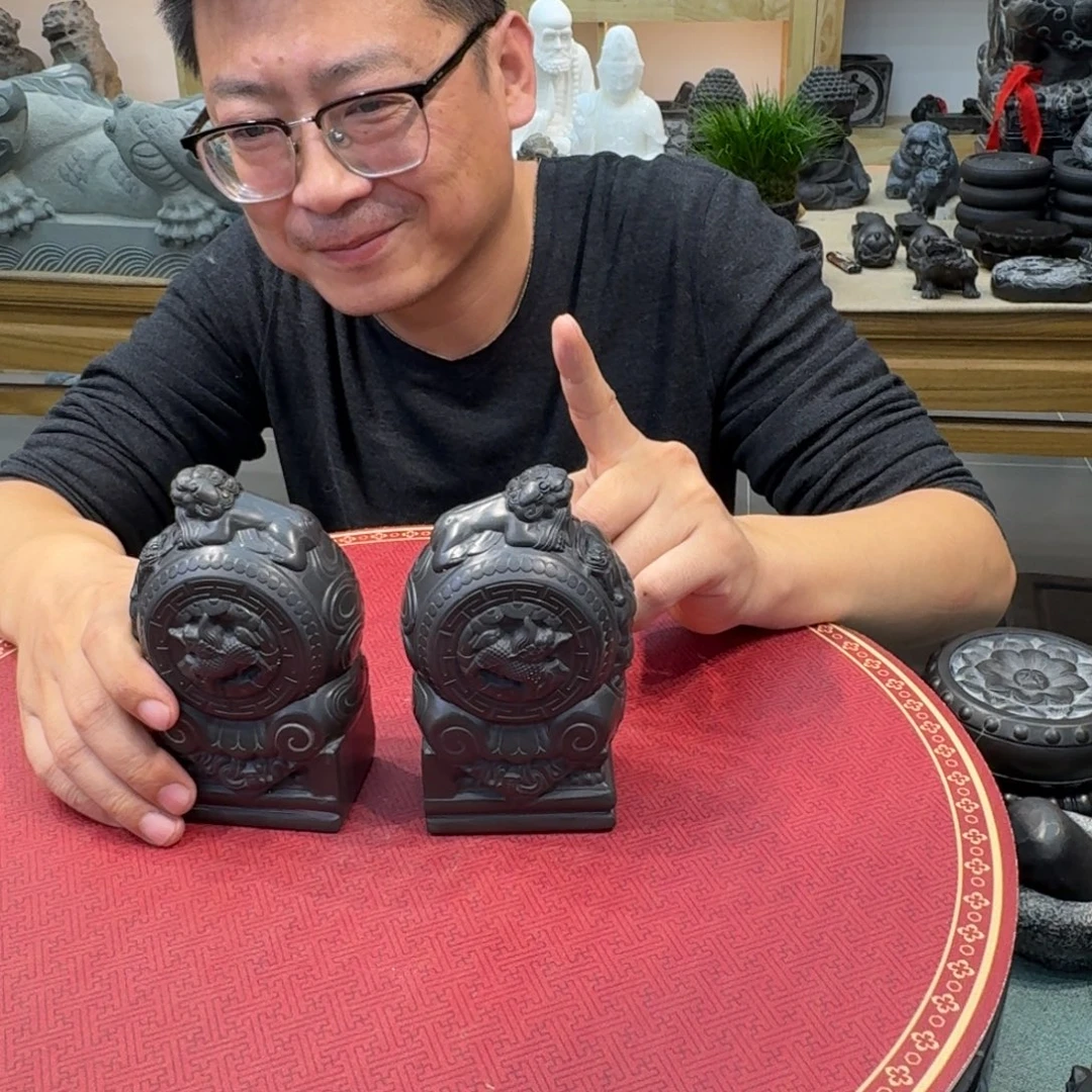 西安石晋錾石雕手工雕刻摆件