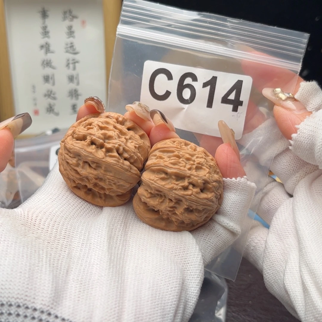 把件文玩核桃39白狮子c614