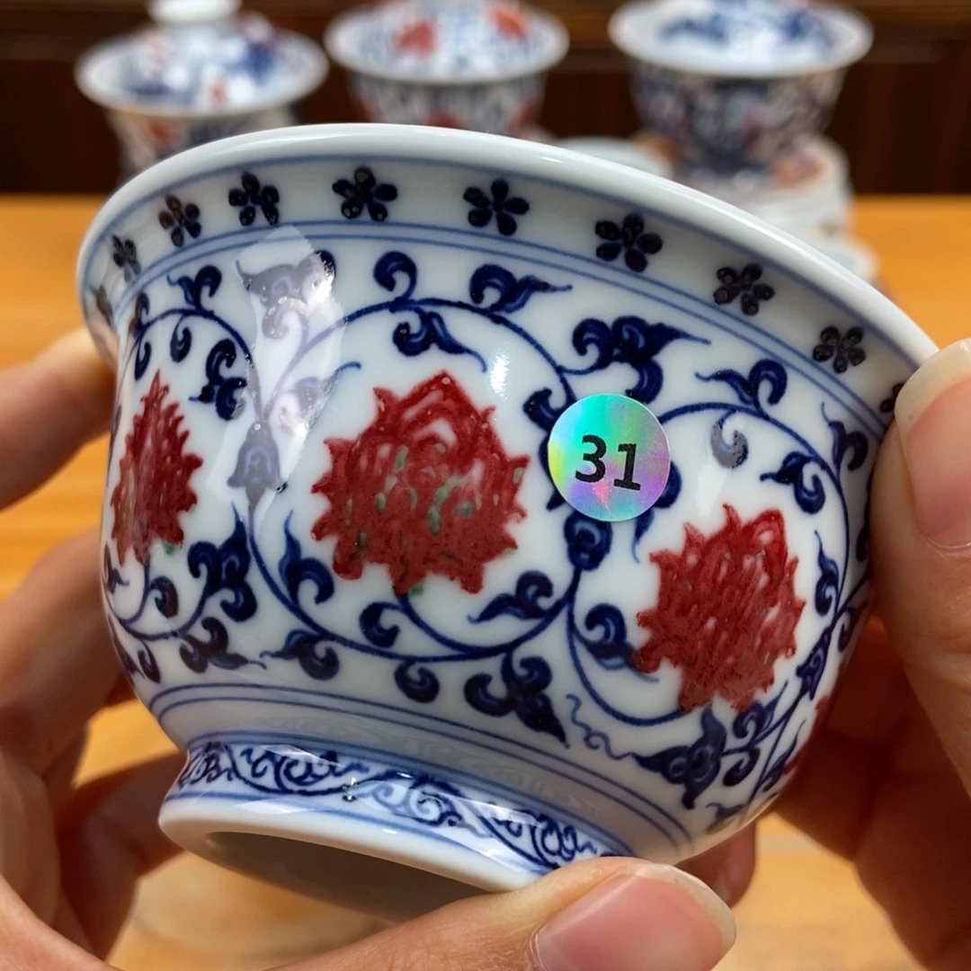 手绘现代茶具非古董