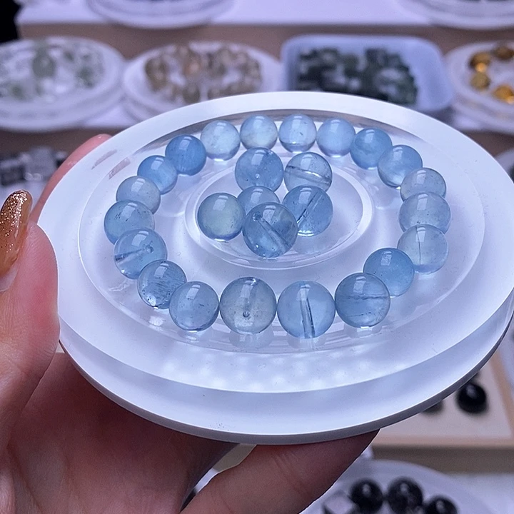 水晶天然水晶定制打孔不退不换未镶嵌