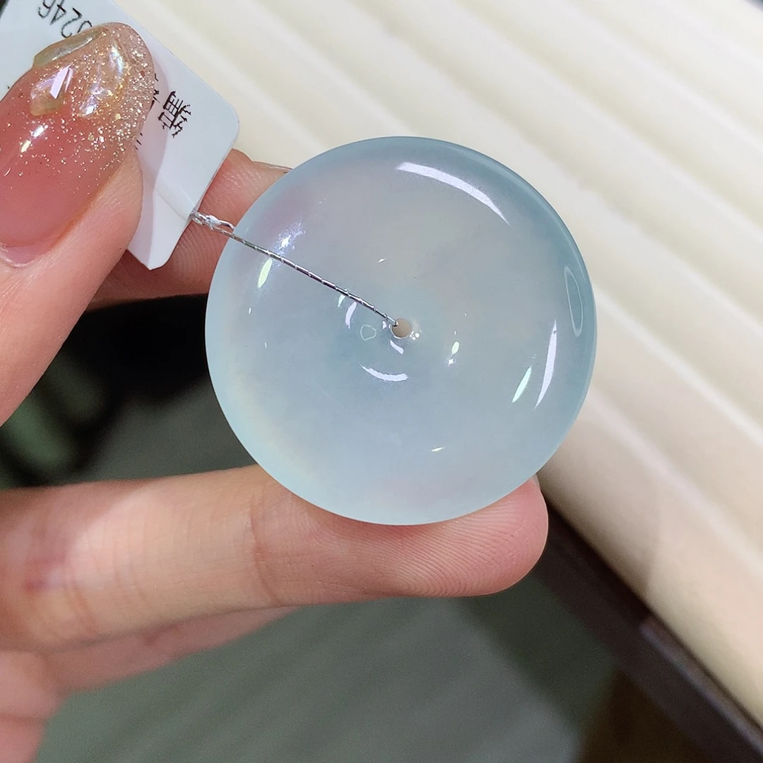 翡翠未镶嵌颈饰29.8-6