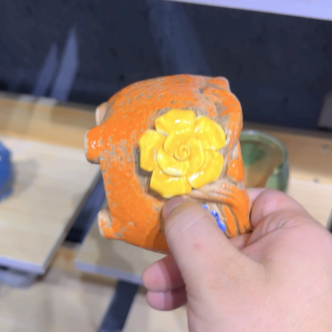 紫砂花盆粗陶盆醋