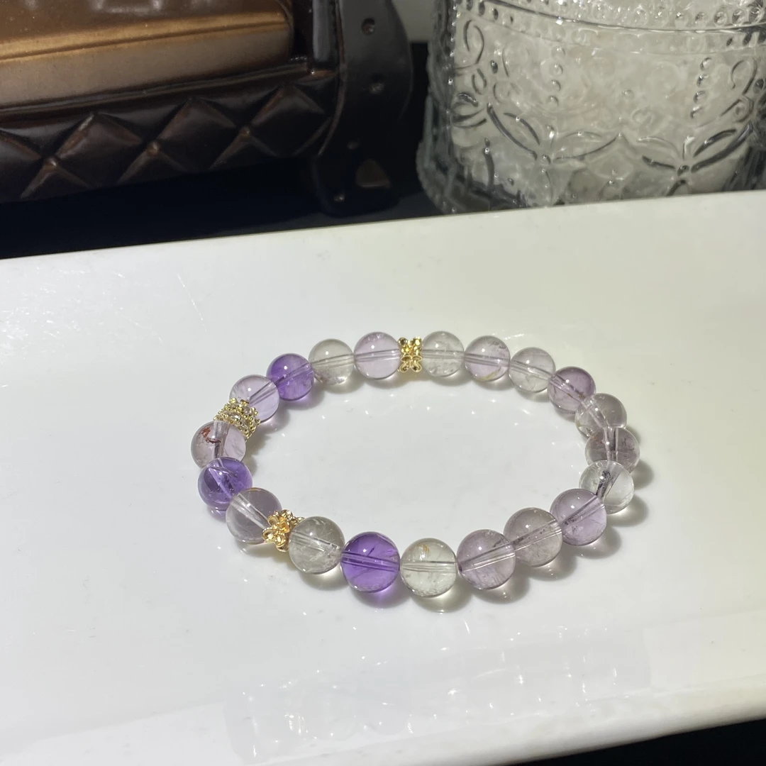 高贵款高净体紫黄晶设计款手链-多样性发其一T51