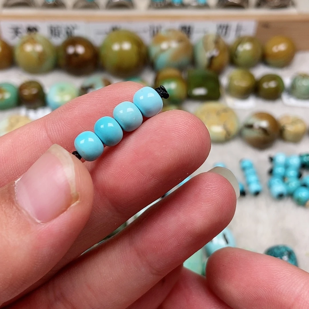 未镶嵌绿松石珠宝半成品
