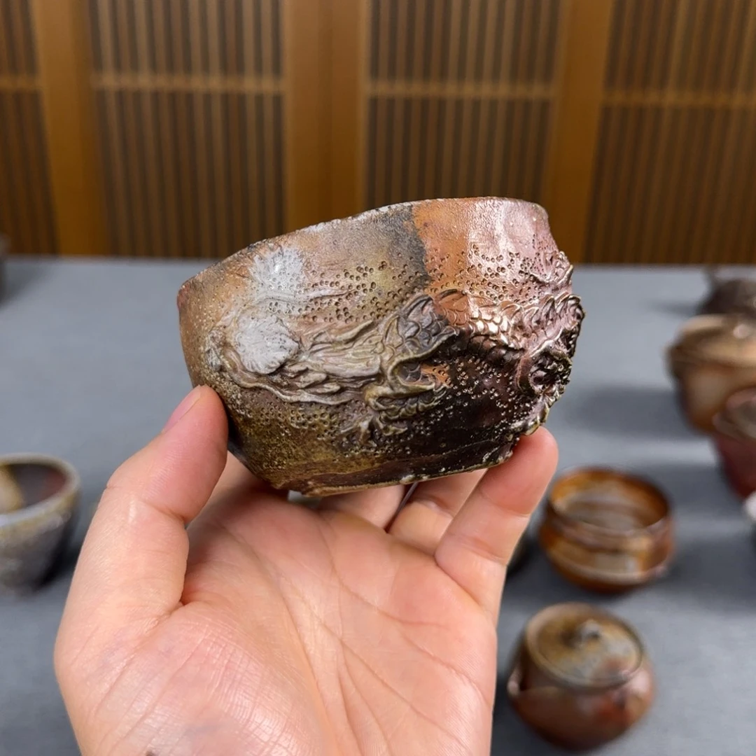 难波诚志 备前烧杯