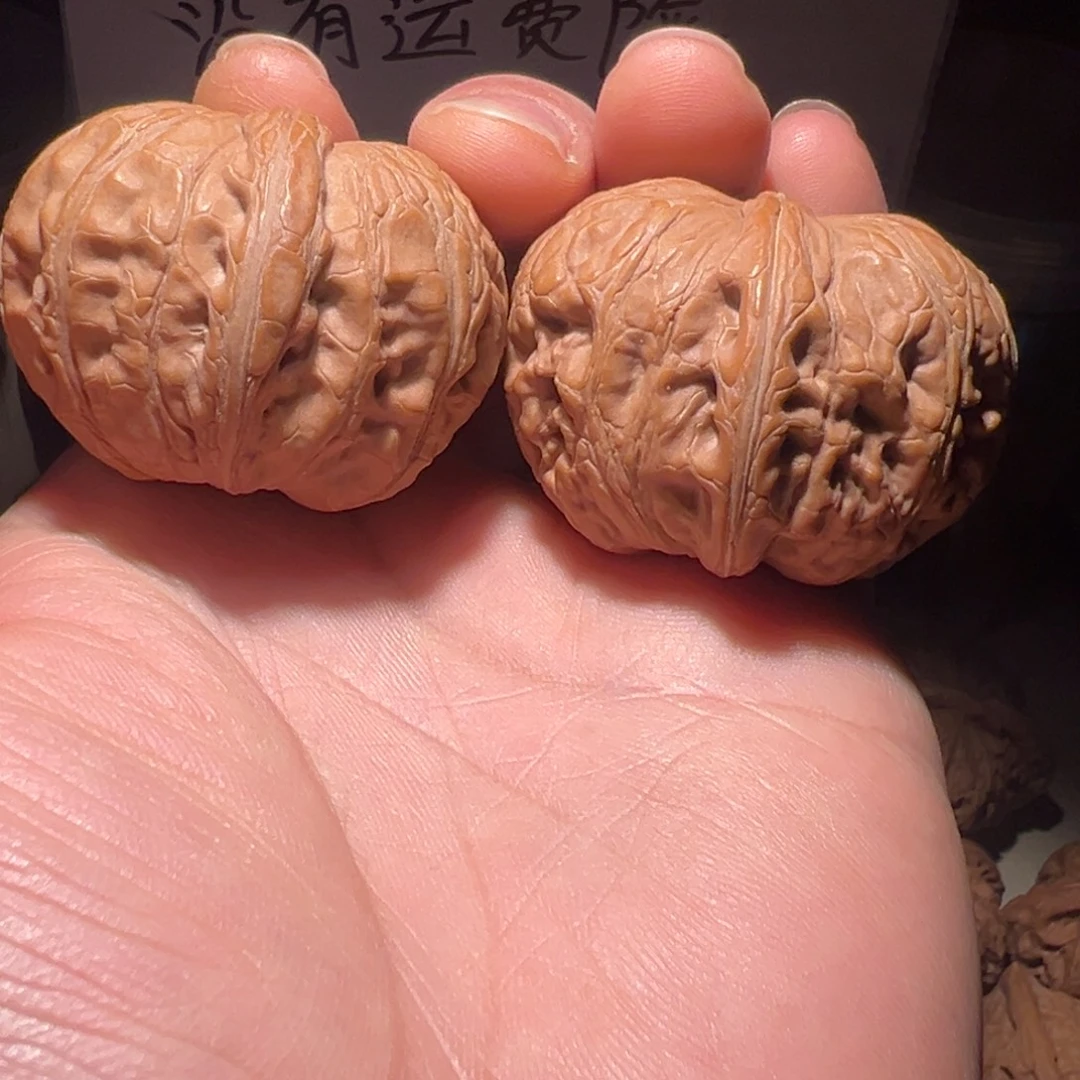 文玩核桃把件44尺全品元宝