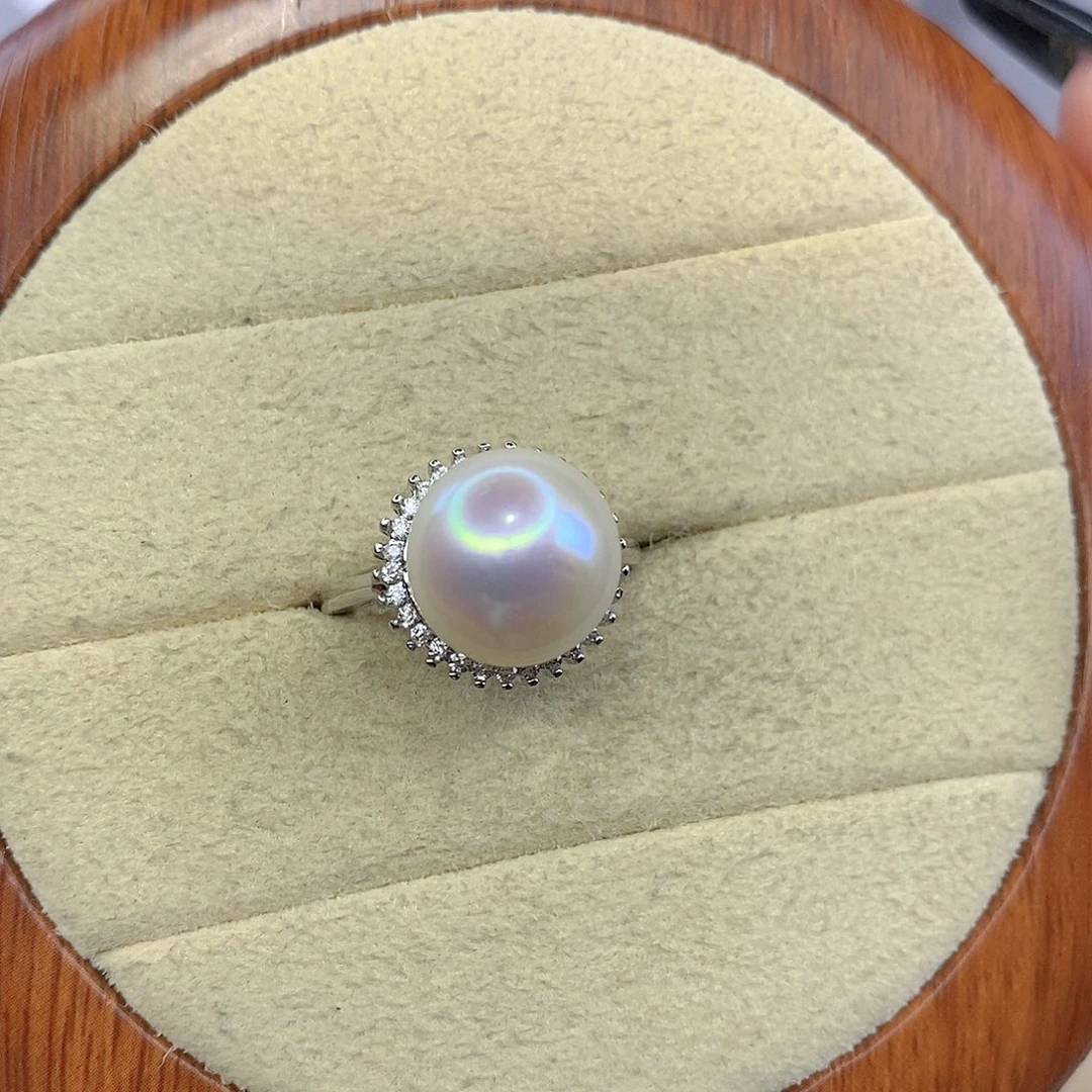 戒指淡水珍珠合金F