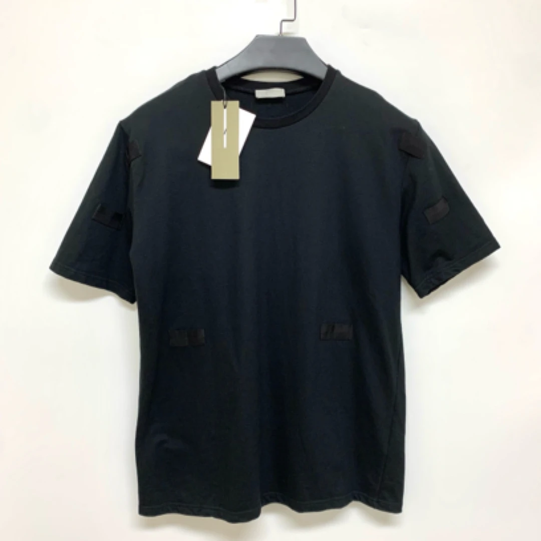 未使用 DIOR/迪奥 新款贴布设计感黑色短袖T恤/M码/Y0838