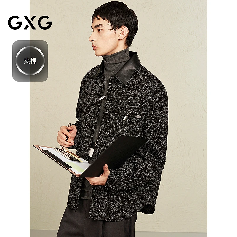 【夹棉】GXG男装 时尚加厚夹克男外套 24冬季#G24D214094
