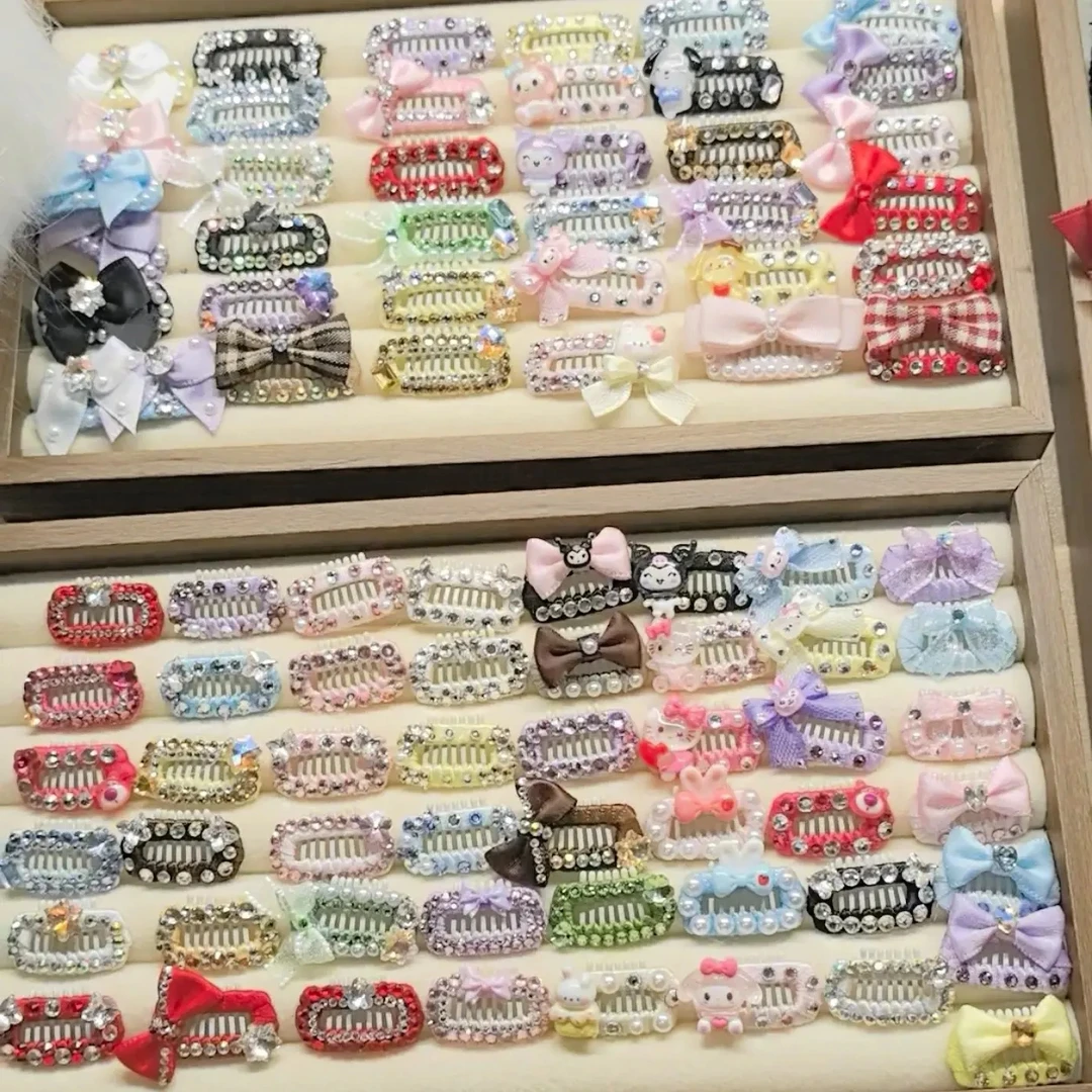 可爱宠物碎发夹适合马尔济斯约克夏比熊泰迪猫咪发卡