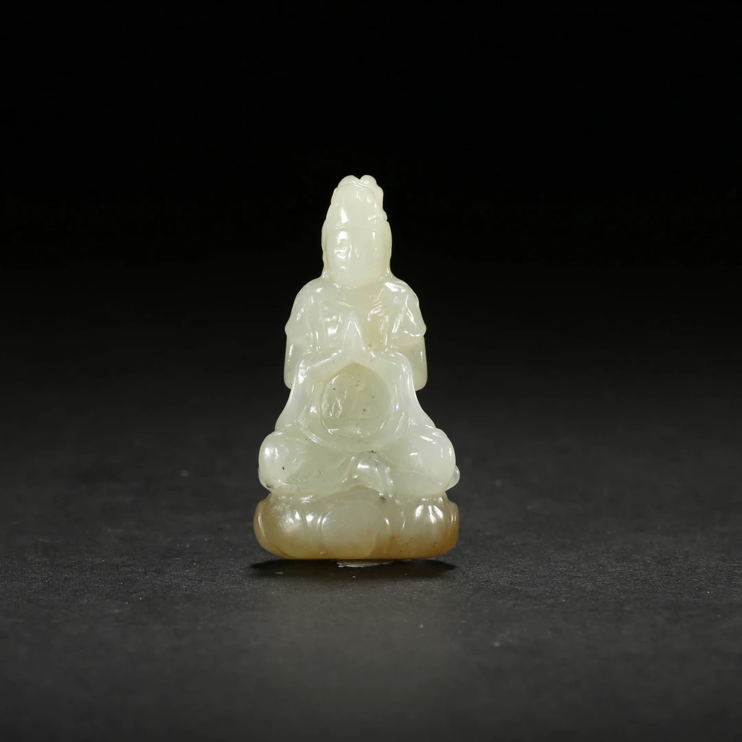 民国*玉观音/WHBJ251009124/和田玉【北京文博】