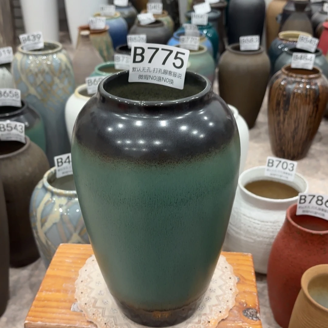 摆件瑕疵775 景德镇陶瓷花瓶高27口9.5