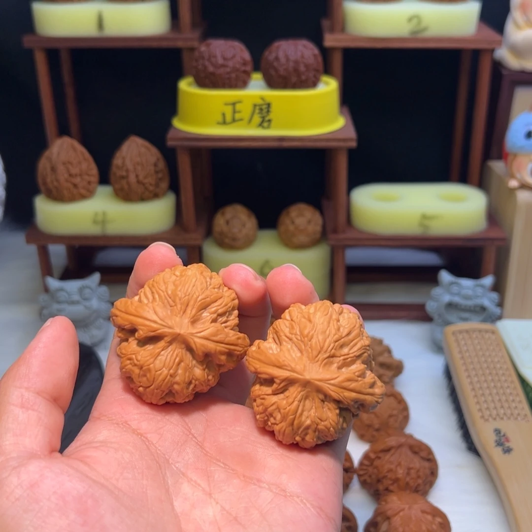 吊坠文玩核桃【棱子巨粗】全品46.5红锦鲤