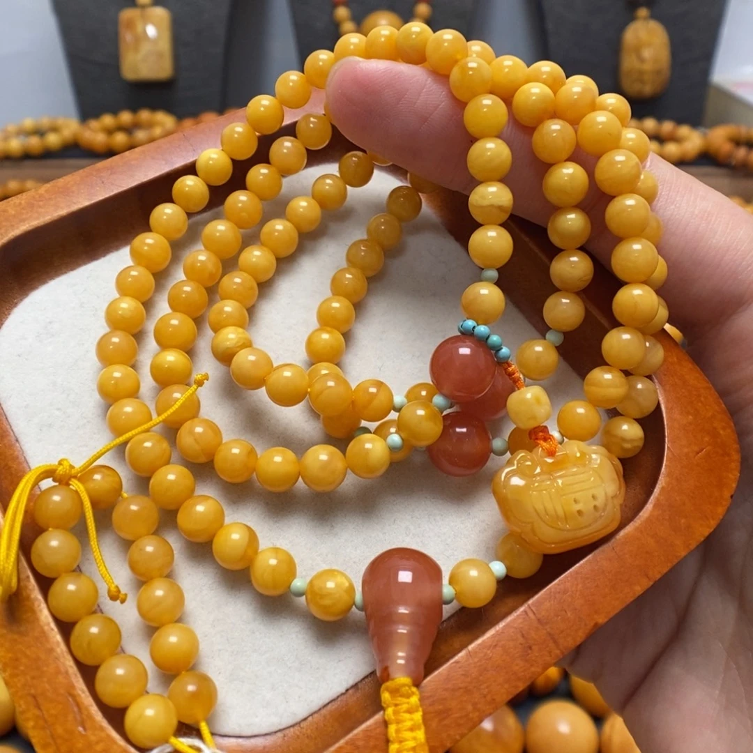 蜜蜡未镶嵌手链蜜蜡