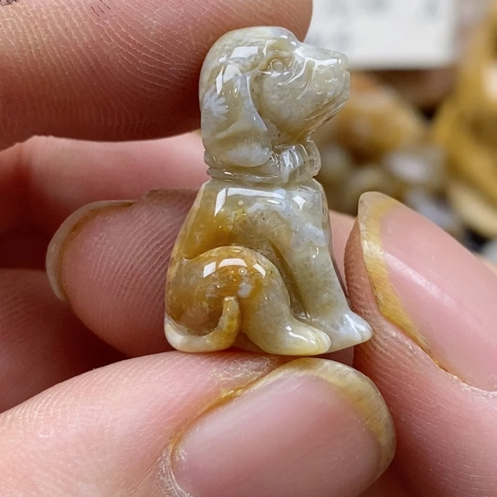 颈饰未镶嵌硅化珊瑚（珊瑚玉）小摆件