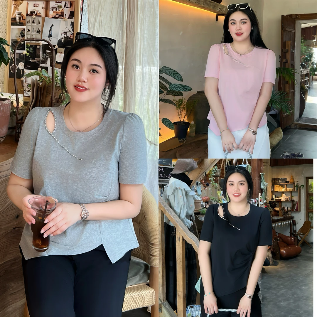 断码捡漏F博尔盖塞 / 心机不规则下摆短袖T恤14999花契大码