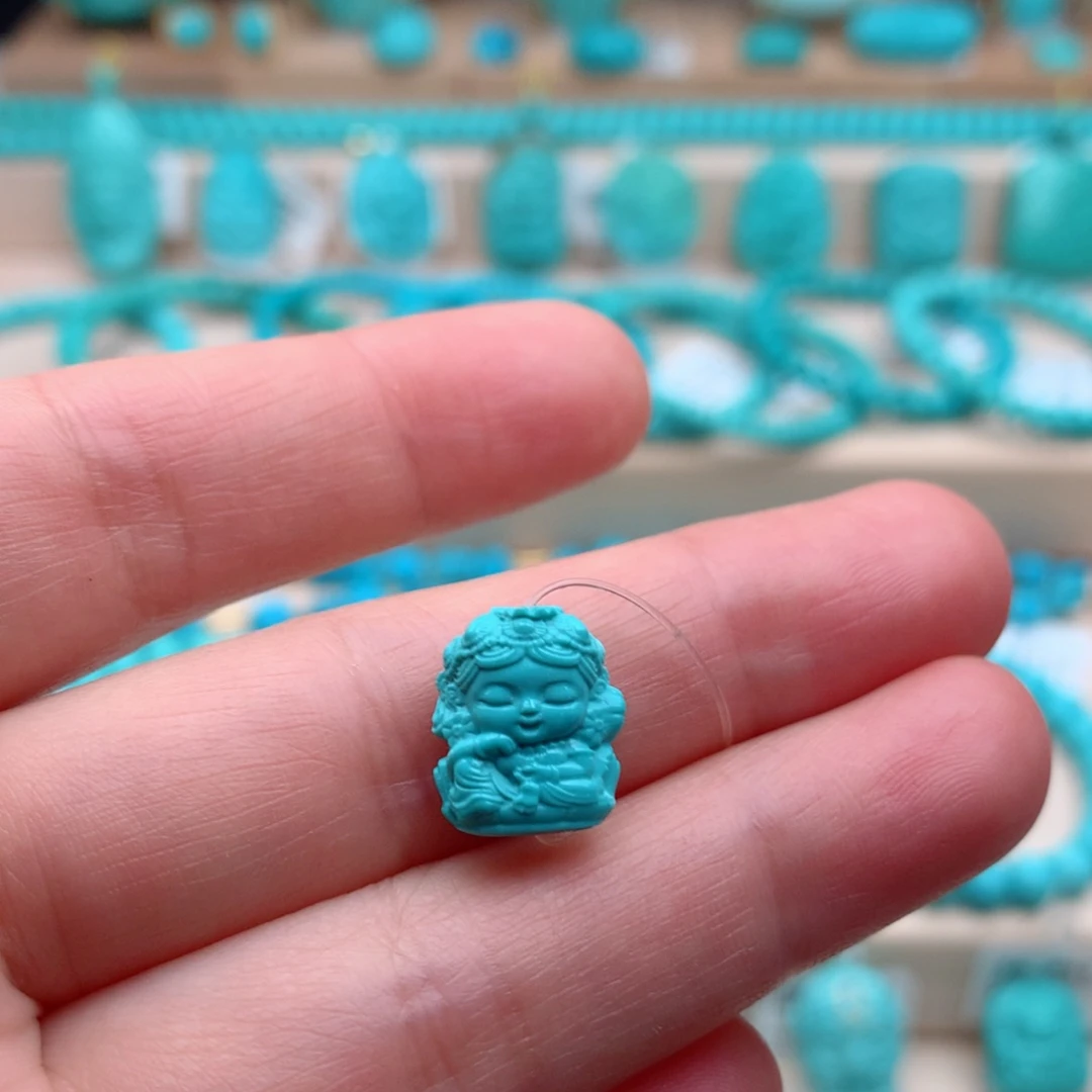 绿松石未镶嵌珠宝奇石11mm