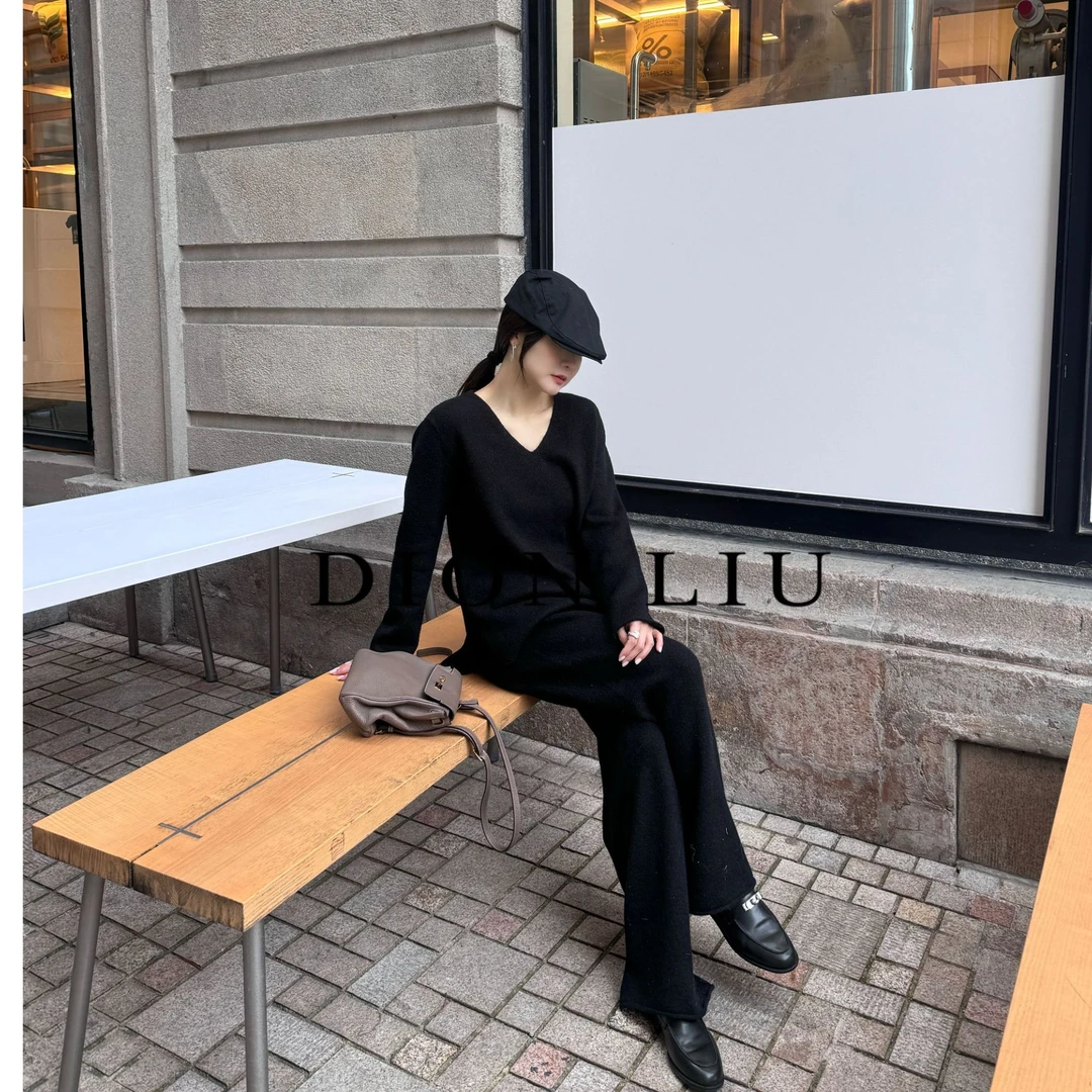LIU SINYA｜【羊驼套装】两色显瘦百搭套装