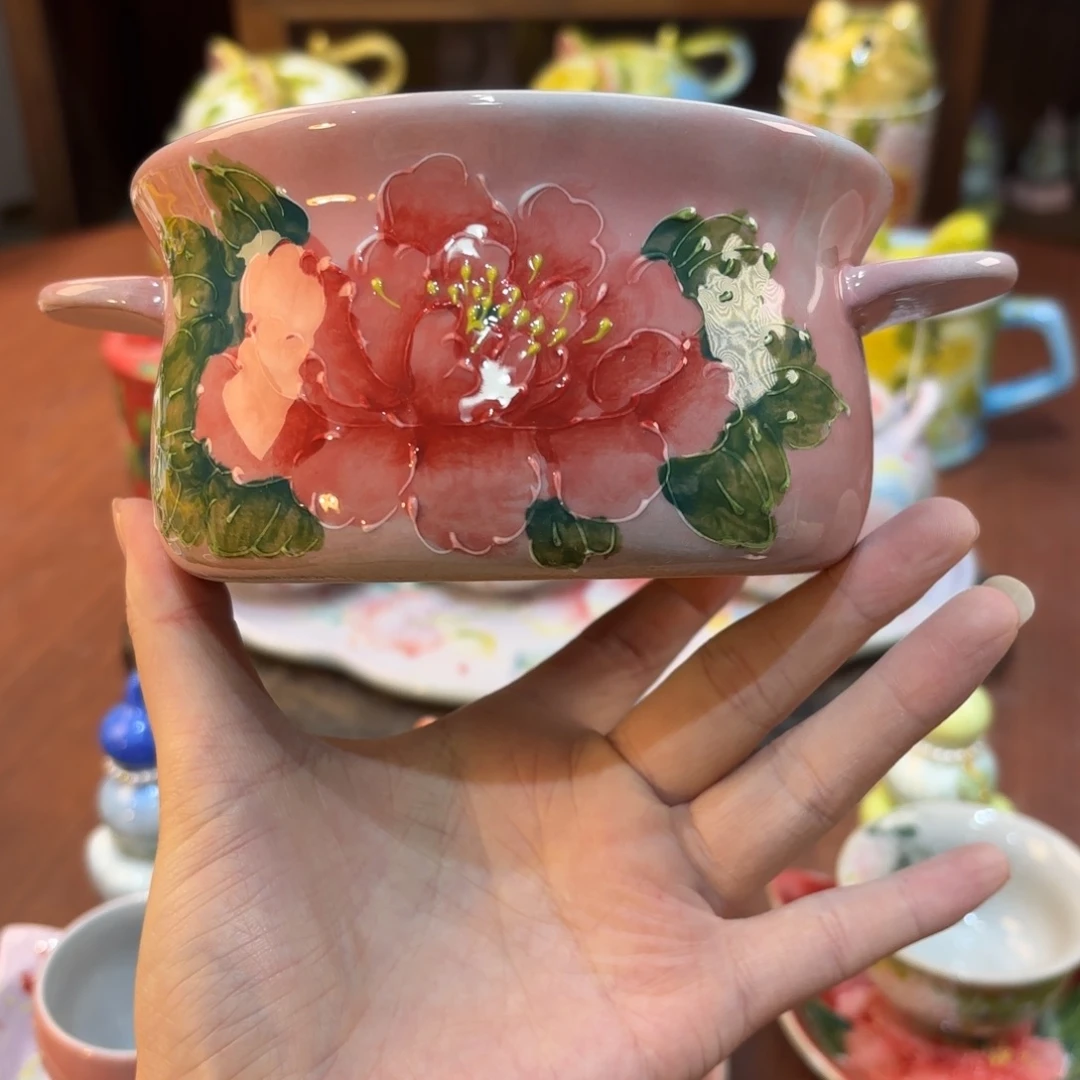 景德镇手绘高温釉下彩陶瓷茶具