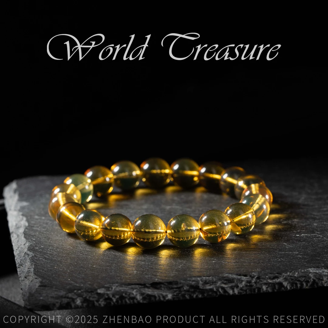 【韵洁珠宝】蓝珀圆珠手串10mm+/Z2522/多样性发一件