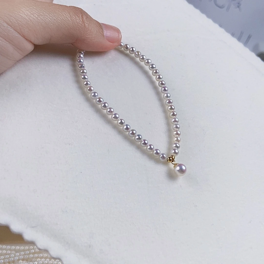 淡水珍珠手绳银S925镶嵌