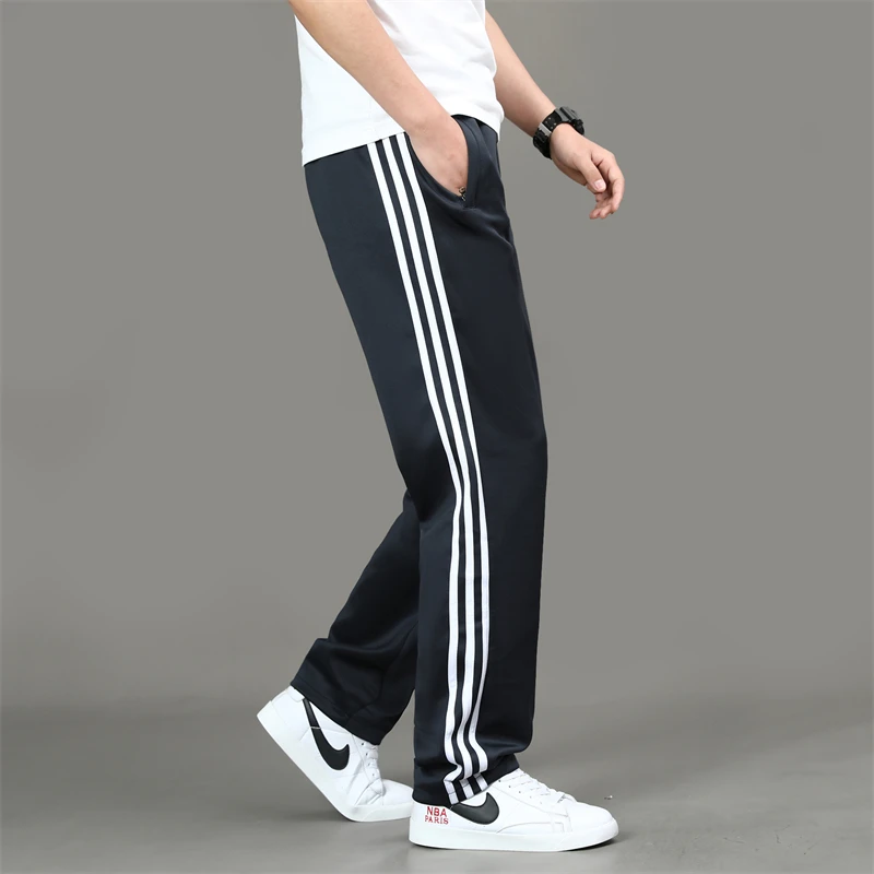 【三条杠】校服裤子春秋款南韩丝宽松高腰