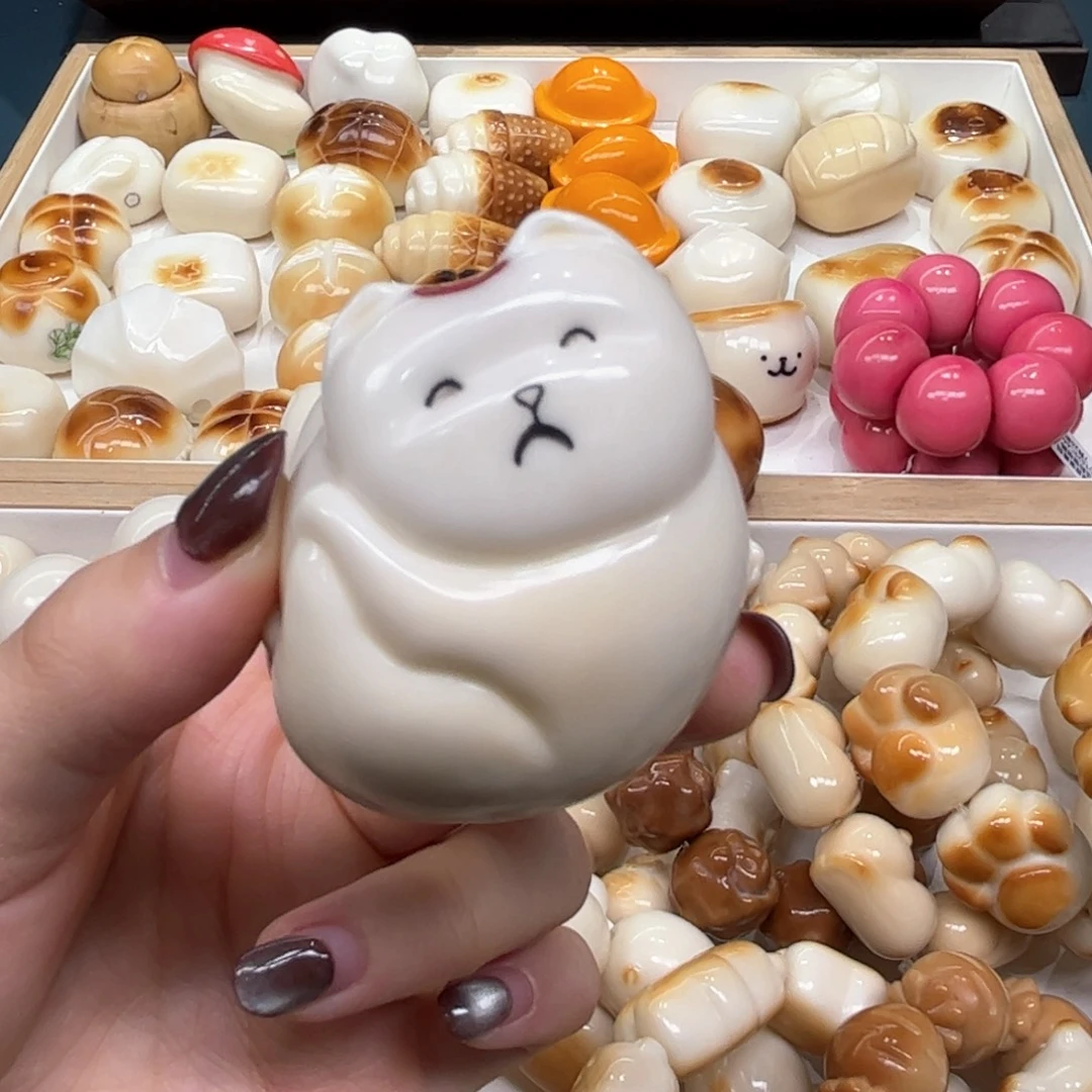 手串菩提根/象牙果9.15.38象牙果把件猫咪