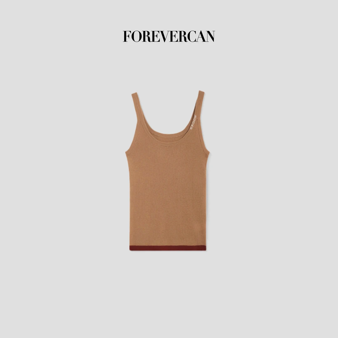 FOREVERCAN“费城日落”吊带撞色百搭叠搭背心上衣 MY4095