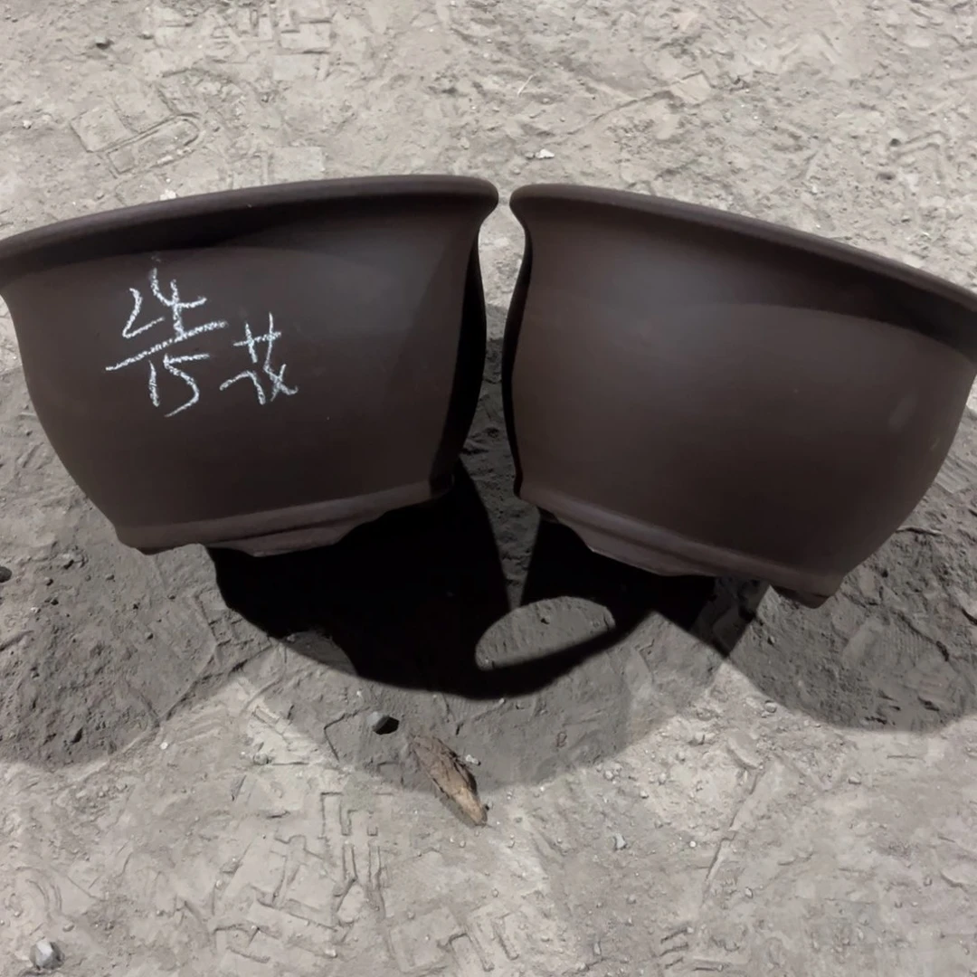 紫砂宜兴紫砂花盆，现货发