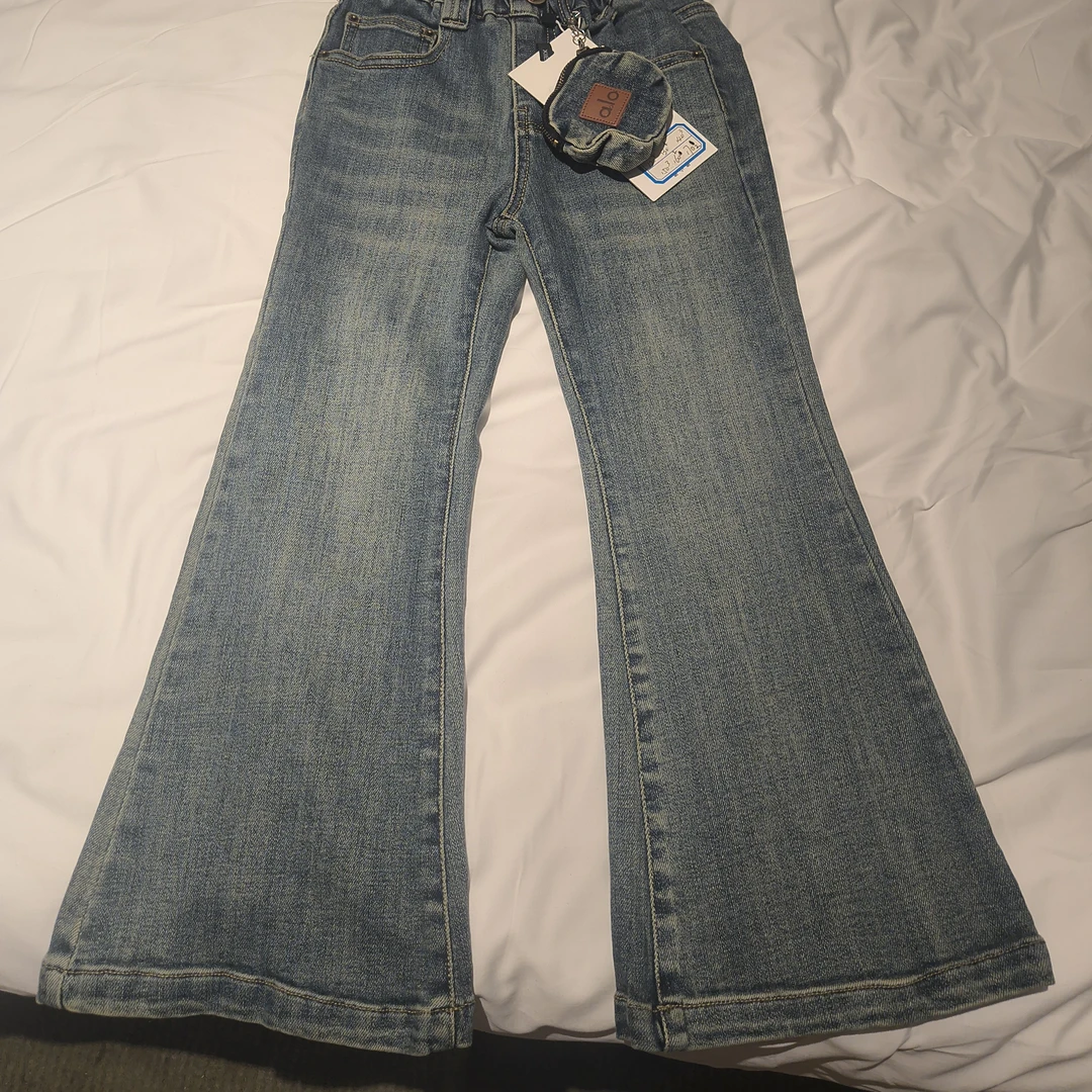 SY潮童 85168修身喇叭裤牛仔裤