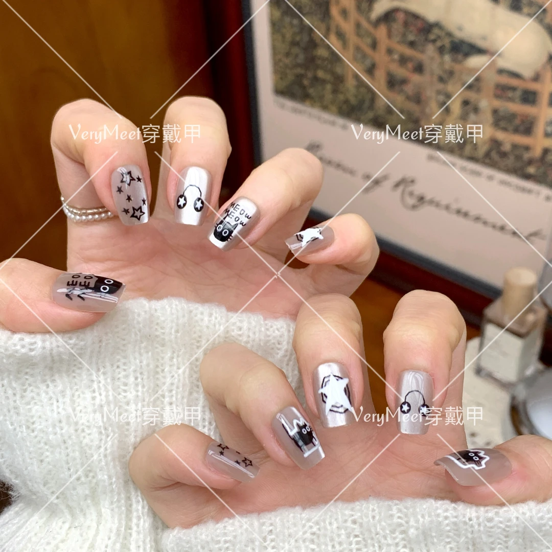 【VeryMeet - 穿戴甲】轻奢高级美甲甲片美甲钻指甲贴片P76