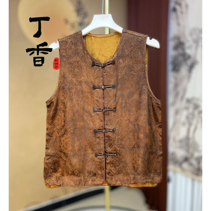 707品牌定制高端款双面穿马甲女