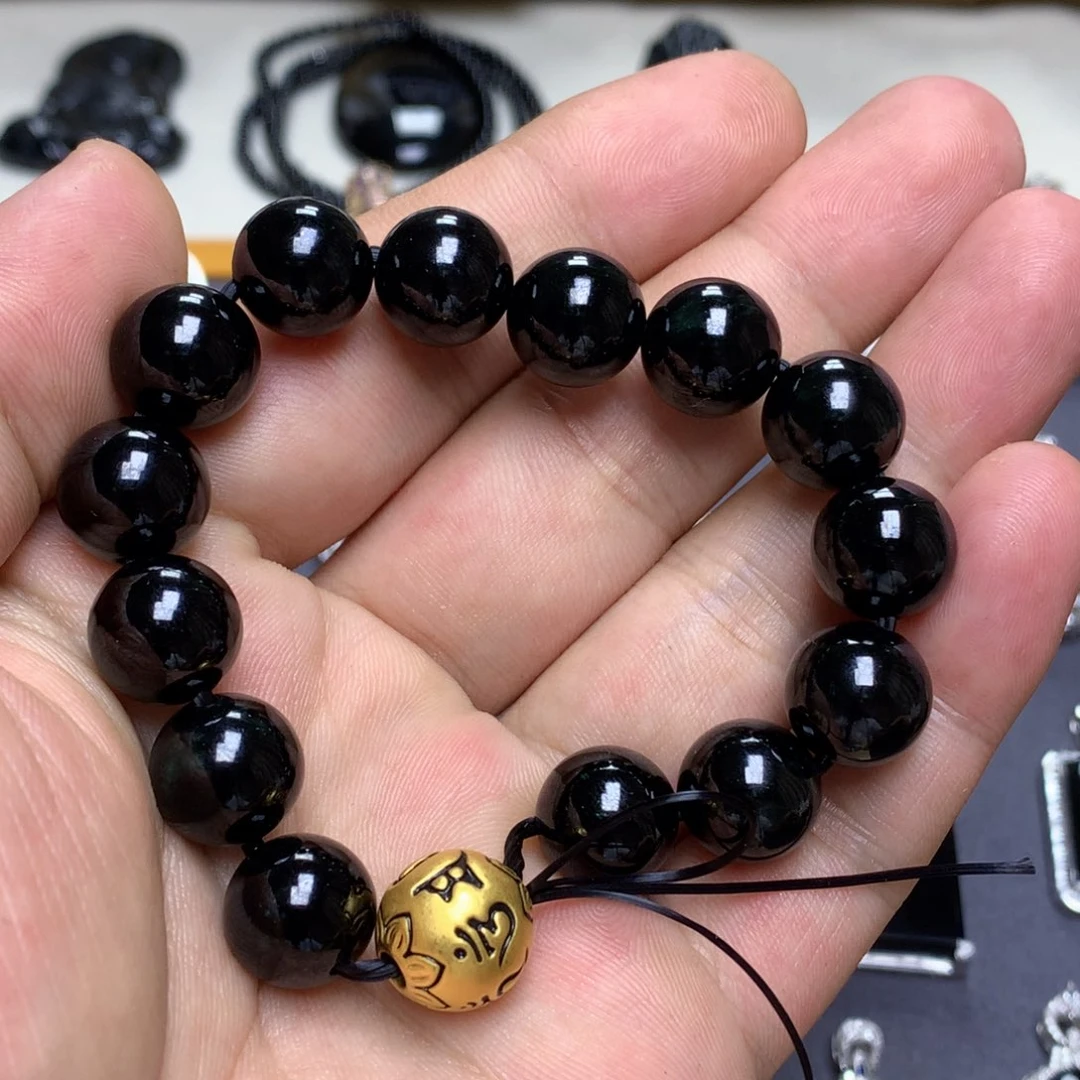 未镶嵌手串翡翠墨翠手串