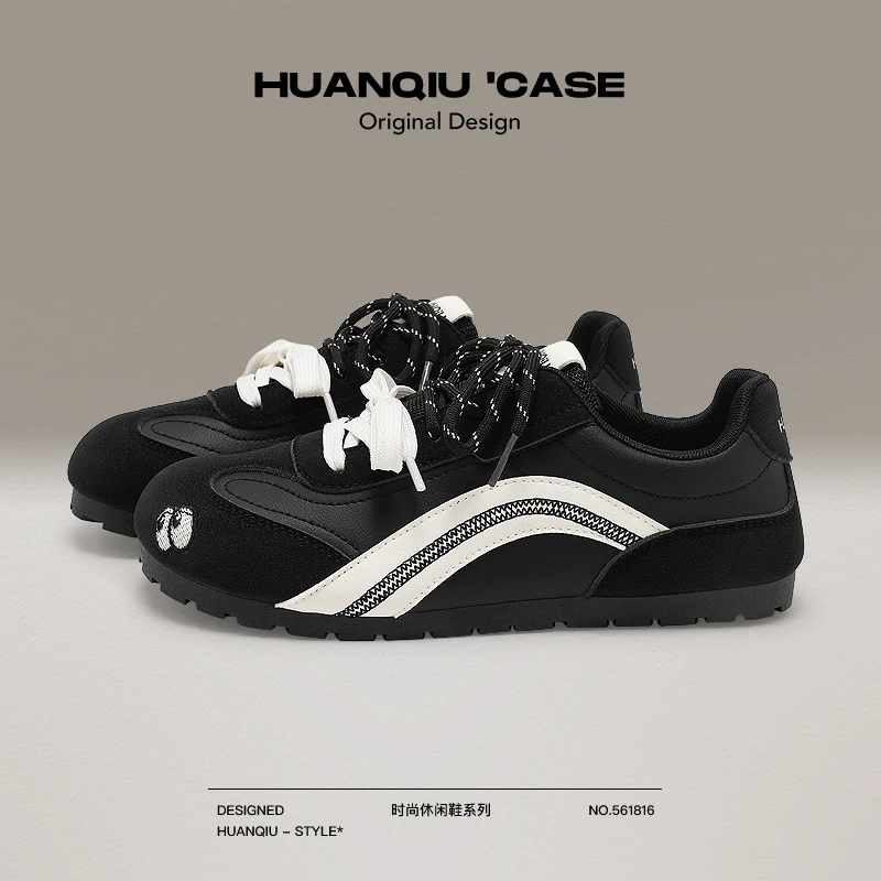 环球德训鞋女款2025秋季新款轻薄鞋子软底百搭小众韩版学生小白鞋