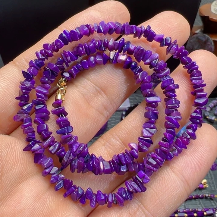 苏纪石（舒俱来）项链18K金镶嵌