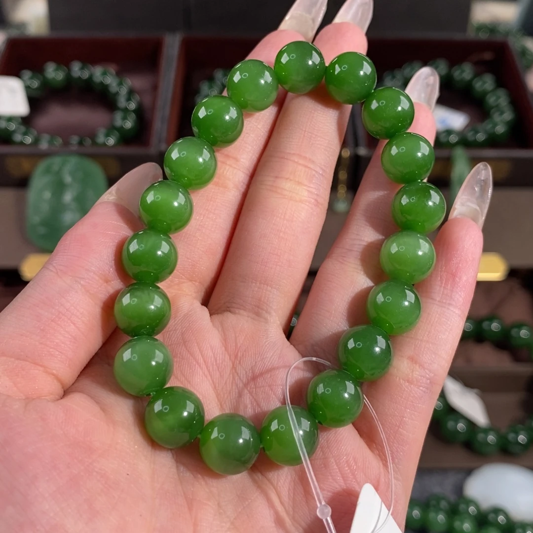 和田玉（碧玉）未镶嵌手串
