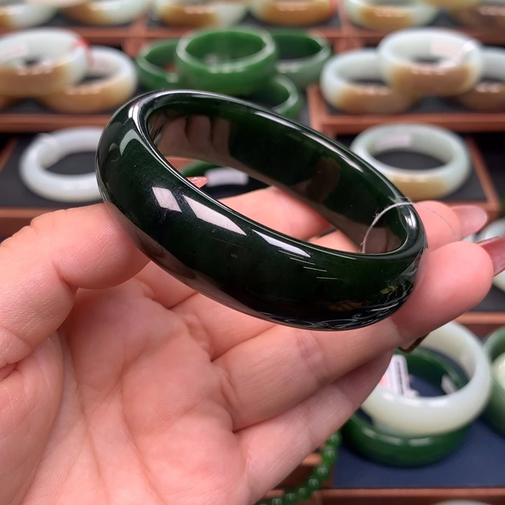 和田玉（碧玉）5758圈口未镶嵌