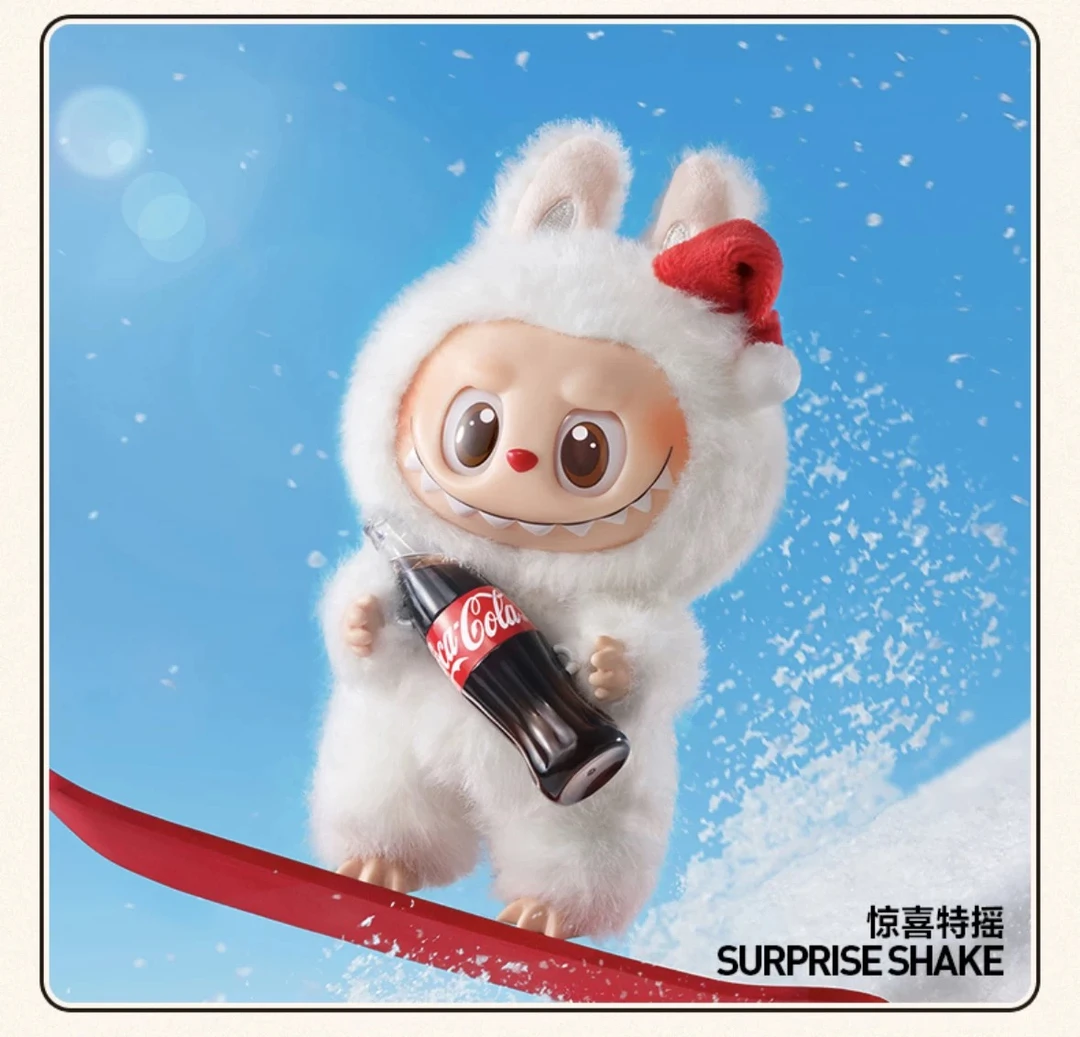 可口可乐系列搪胶脸盲盒潮玩摆件