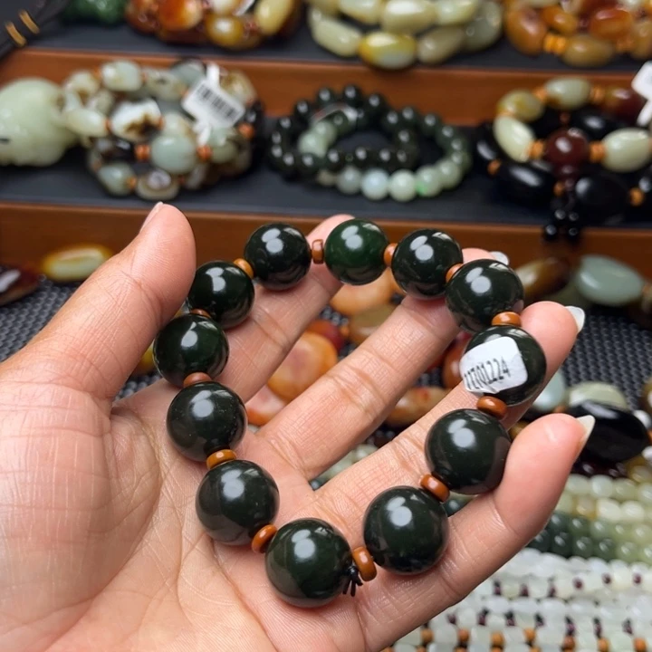 远***航和田玉未镶嵌手链