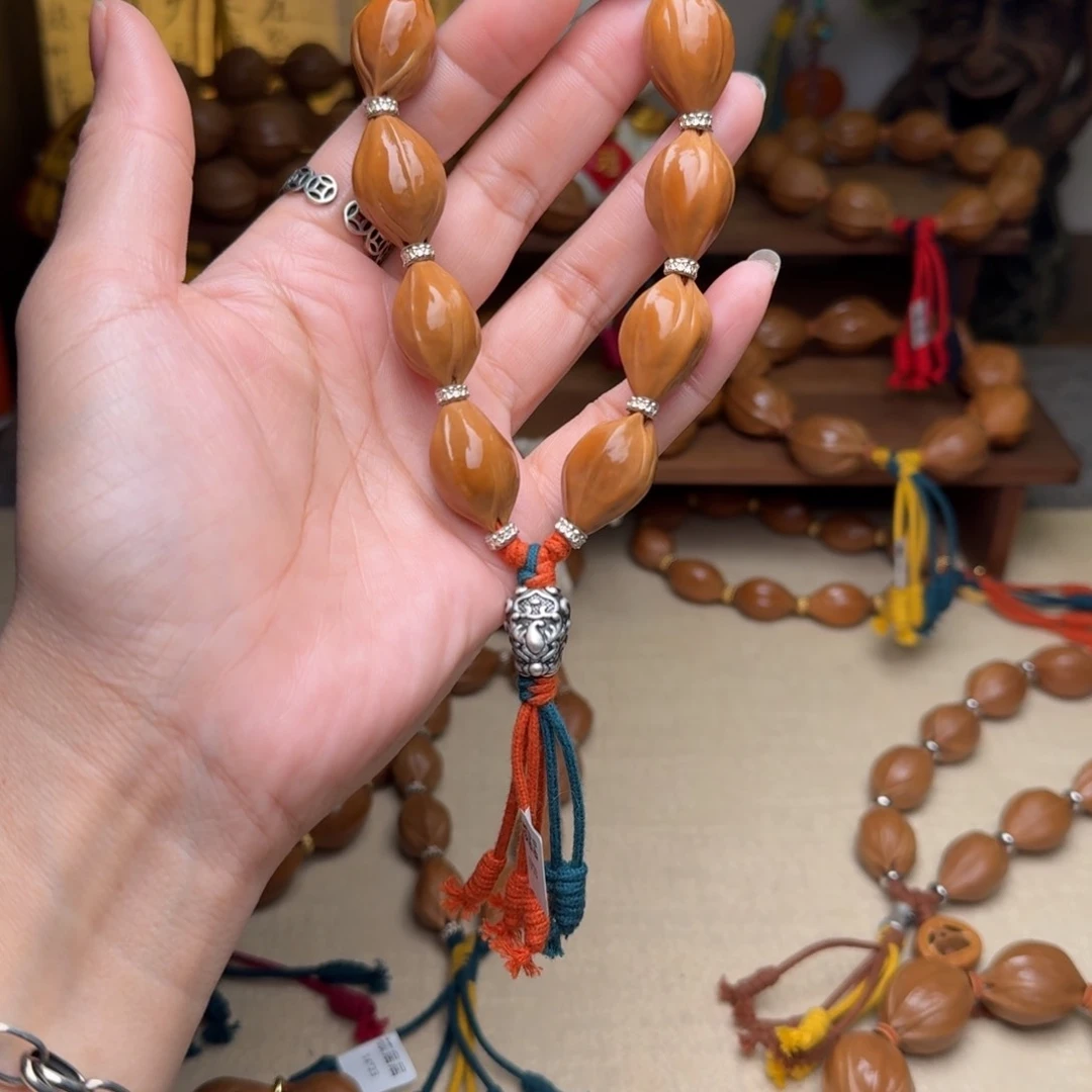 橄榄核手串随*15*23三面佛正宗梅林铁核