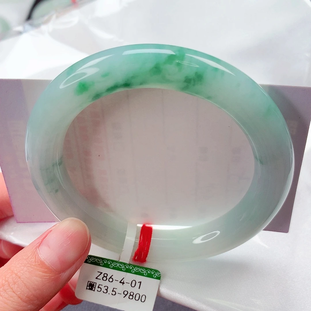 翡翠未镶嵌手镯缅甸天然a货翡翠手镯