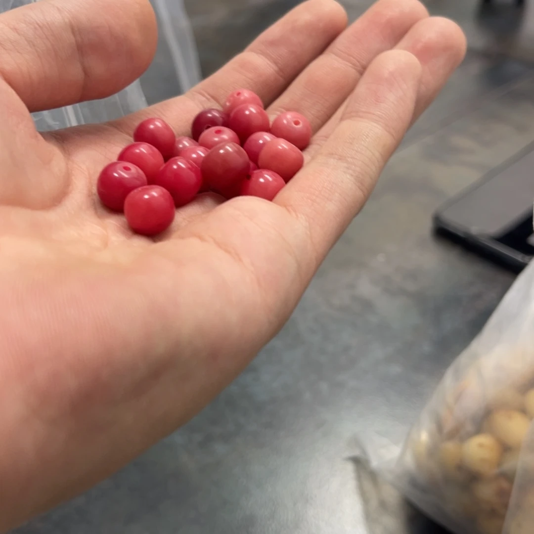 吊坠白玉菩提z10/150颗微瑕乌梅子酱+10颗猫爪