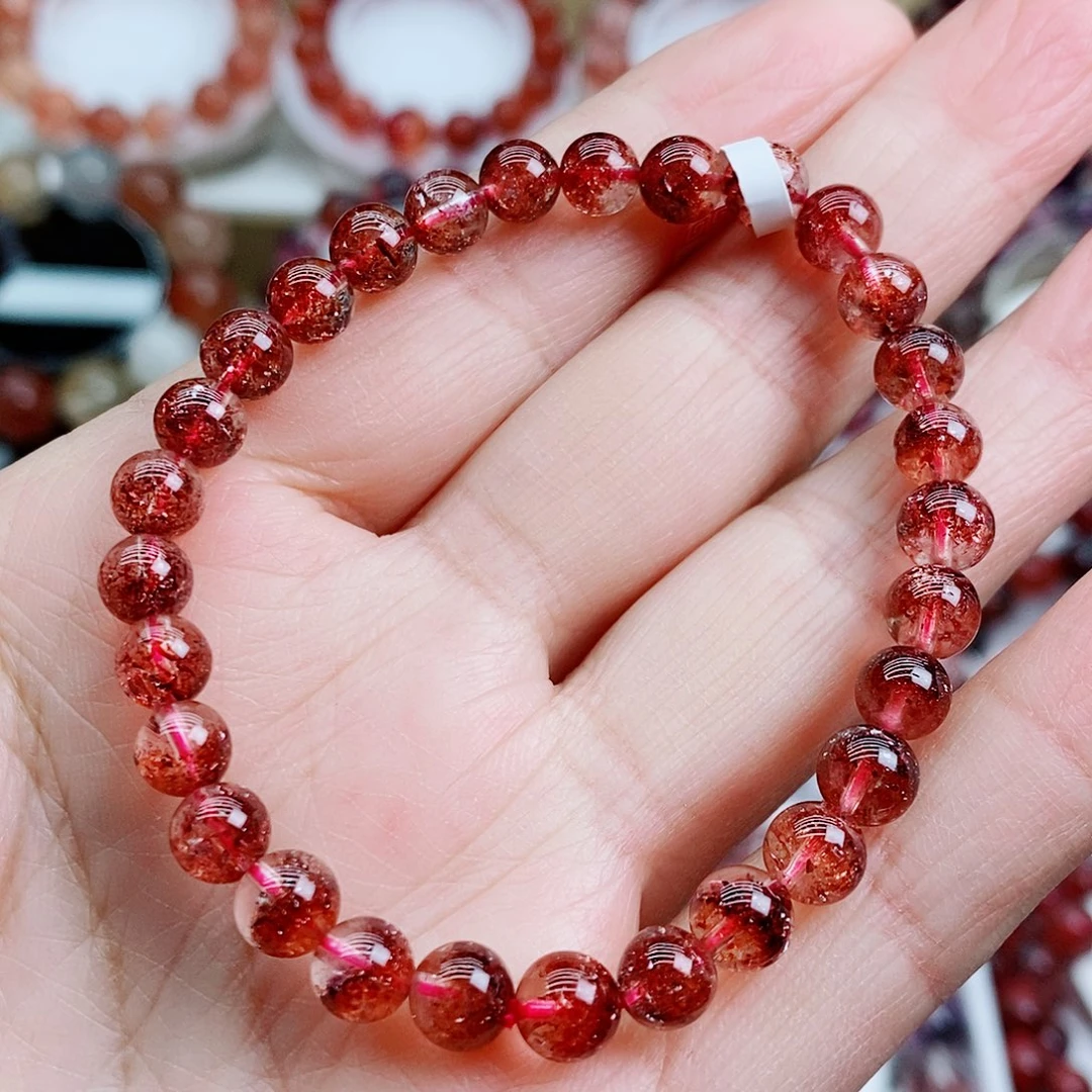 手串未镶嵌水晶金草莓