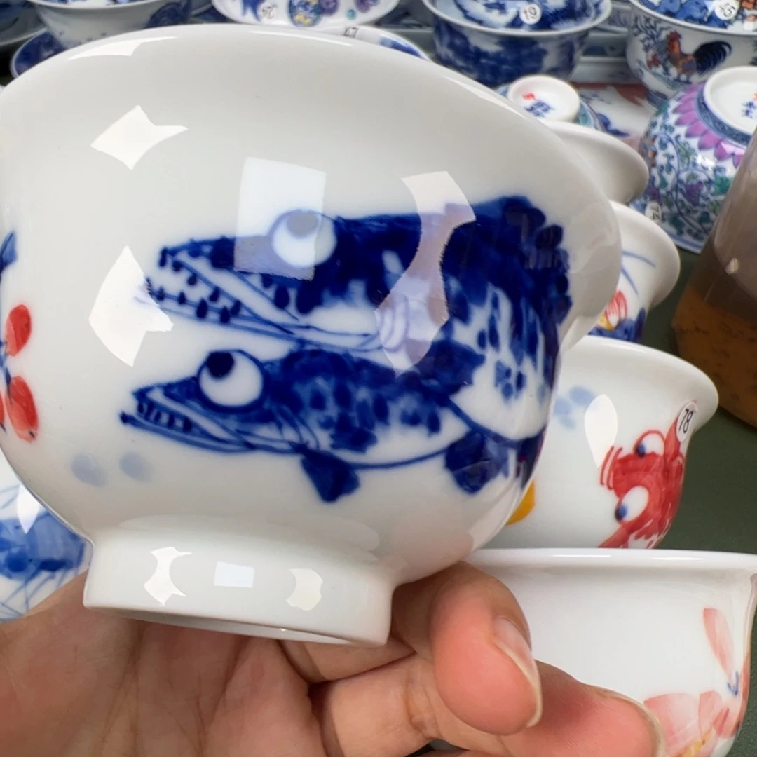 景德镇纯手工纯手绘茶具木木74