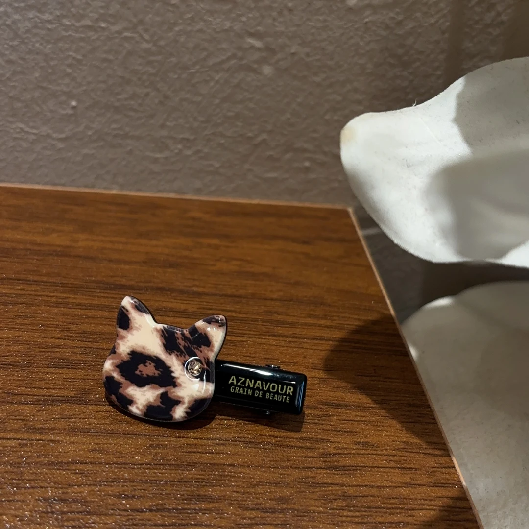 设计款豹纹卡通发夹Y21