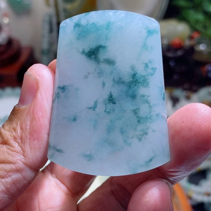 未镶嵌定制翡翠飘花牌子