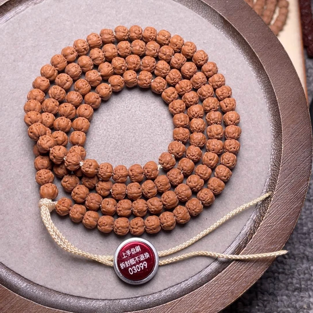 手串金刚菩提流*梅朵头货佛手108尺寸6.3