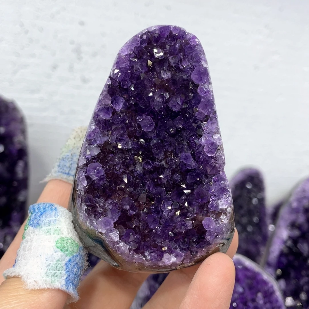 珠宝半成品未镶嵌紫晶捡漏