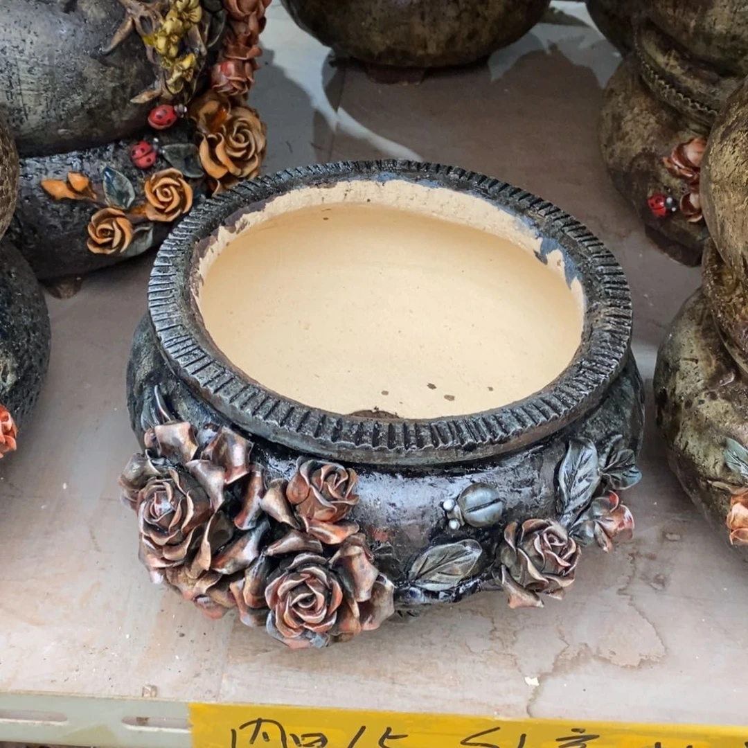 红陶青藤花器多肉花盆