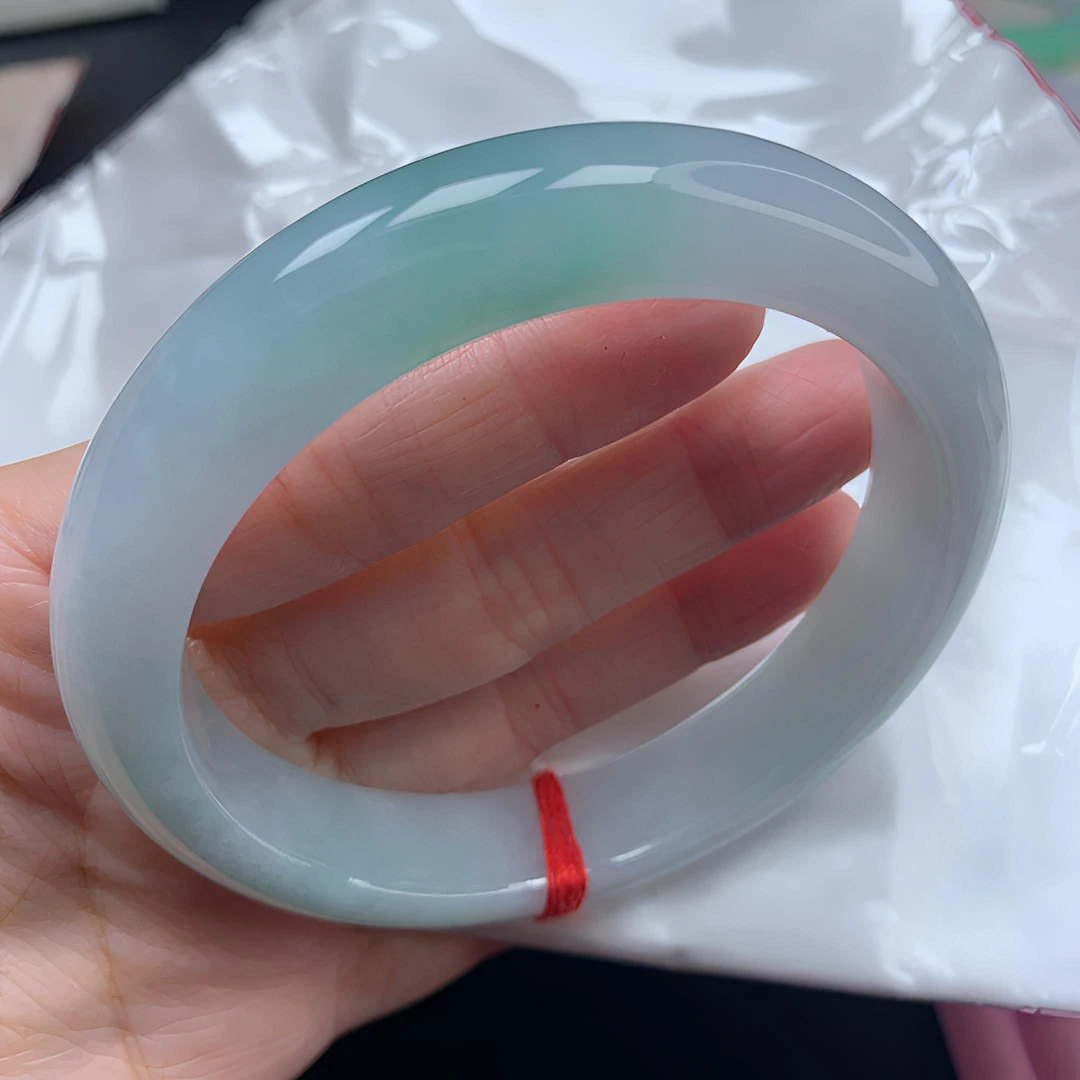 冰胶飘绿手镯60圈